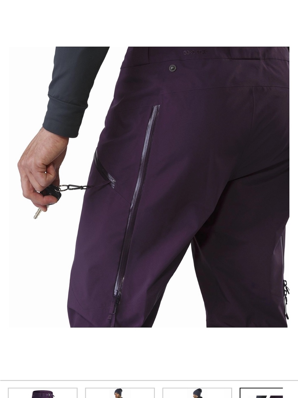 Arc'teryx Ski Trousers Men Sabre Pant Phantom - Picture 2 of 13